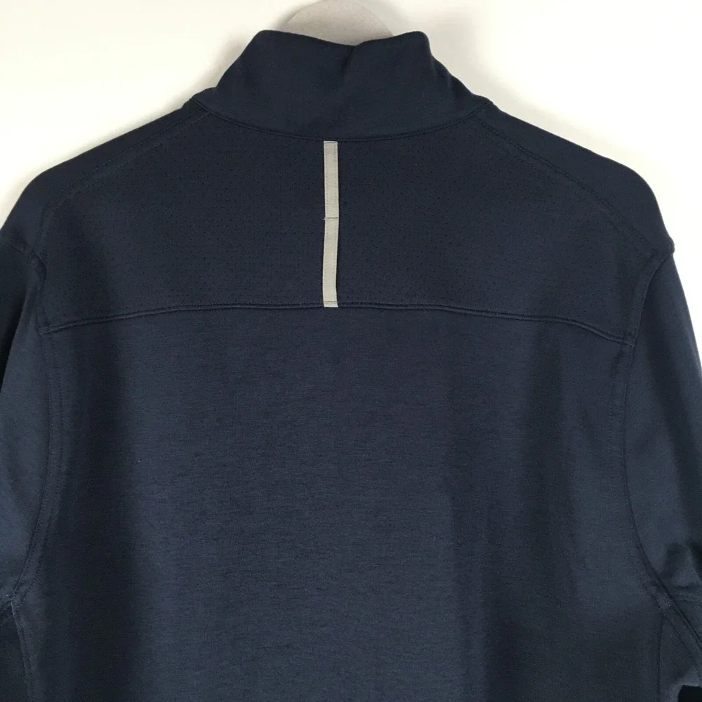 Nike Dri Fit Sweatshirt Mens XL Navy Blue Long sleeve Logo‎ Swoosh Performance